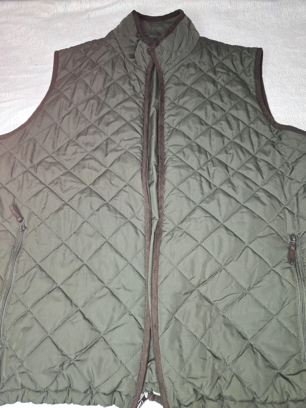 Field & Stream Quilted Olive Green Men's Outdoor Hiking Vest XL